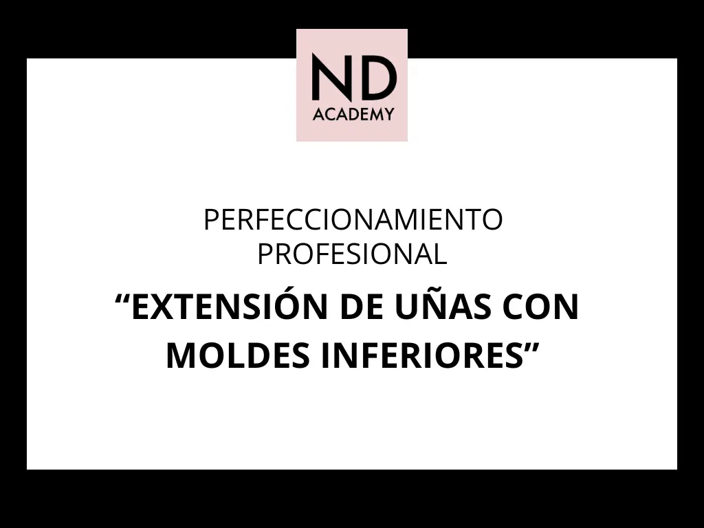 Extensión de uñas con moldes inferiores
