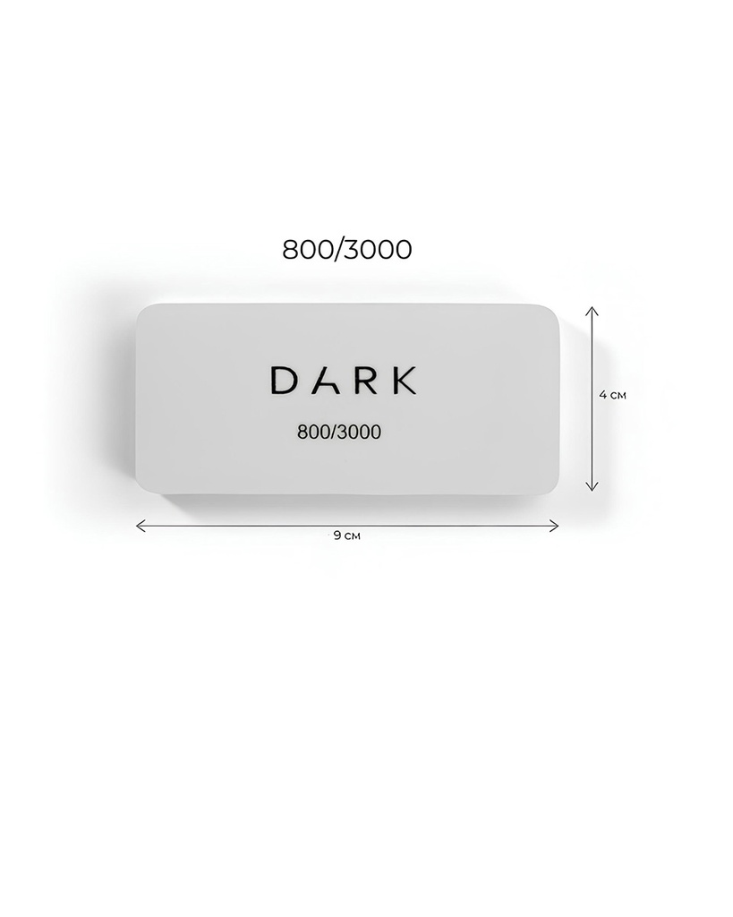 DARK Buffer file - rectangular 800/3000 grit