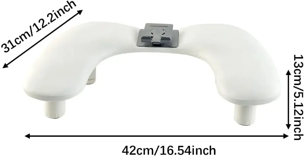 Cojín Reposamanos para Manicura con Soporte Ajustable para Teléfono, Soporte Portátil para Manos, Accesorio de Manicura, Cojín de Mesa Adecuado para S, Blanco