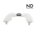 Cojín Reposamanos para Manicura con Soporte Ajustable para Teléfono, Soporte Portátil para Manos, Accesorio de Manicura, Cojín de Mesa Adecuado para S, Blanco