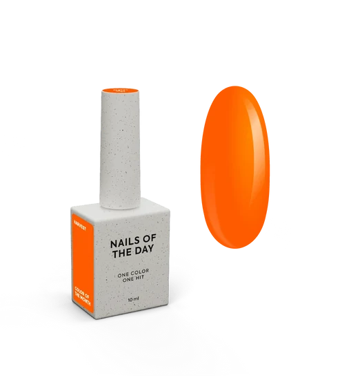 NAILSOFTHEDAY Color of the Month September 2026 Harvest — orange, full coverage in one coat, 10 ml