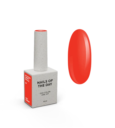 NAILSOFTHEDAY Gel Polish Carrot [Morkva] 219 – Carrot Orange Gel Polish with One-Coat Coverage, 10 ml