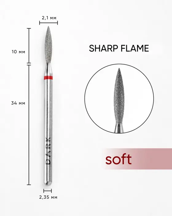 DARK Sharp half-flame drill bit 2.1x10 mm (red) 