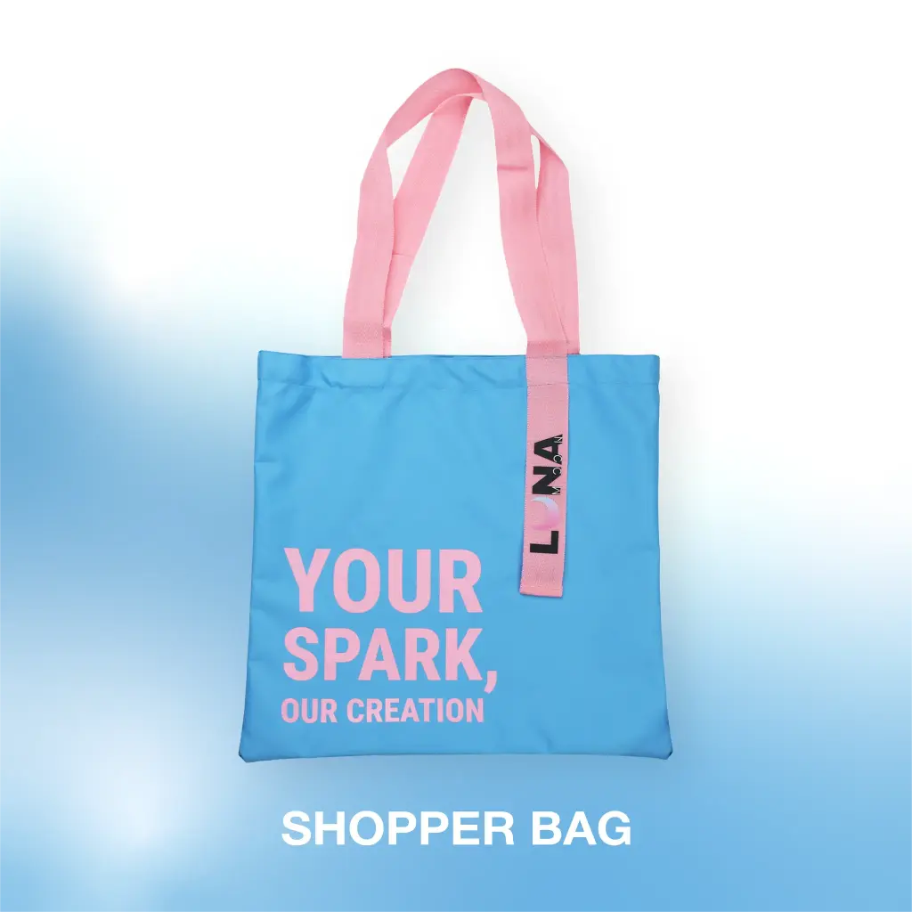 LUNAmoon Eco-bag with blue ribbon
