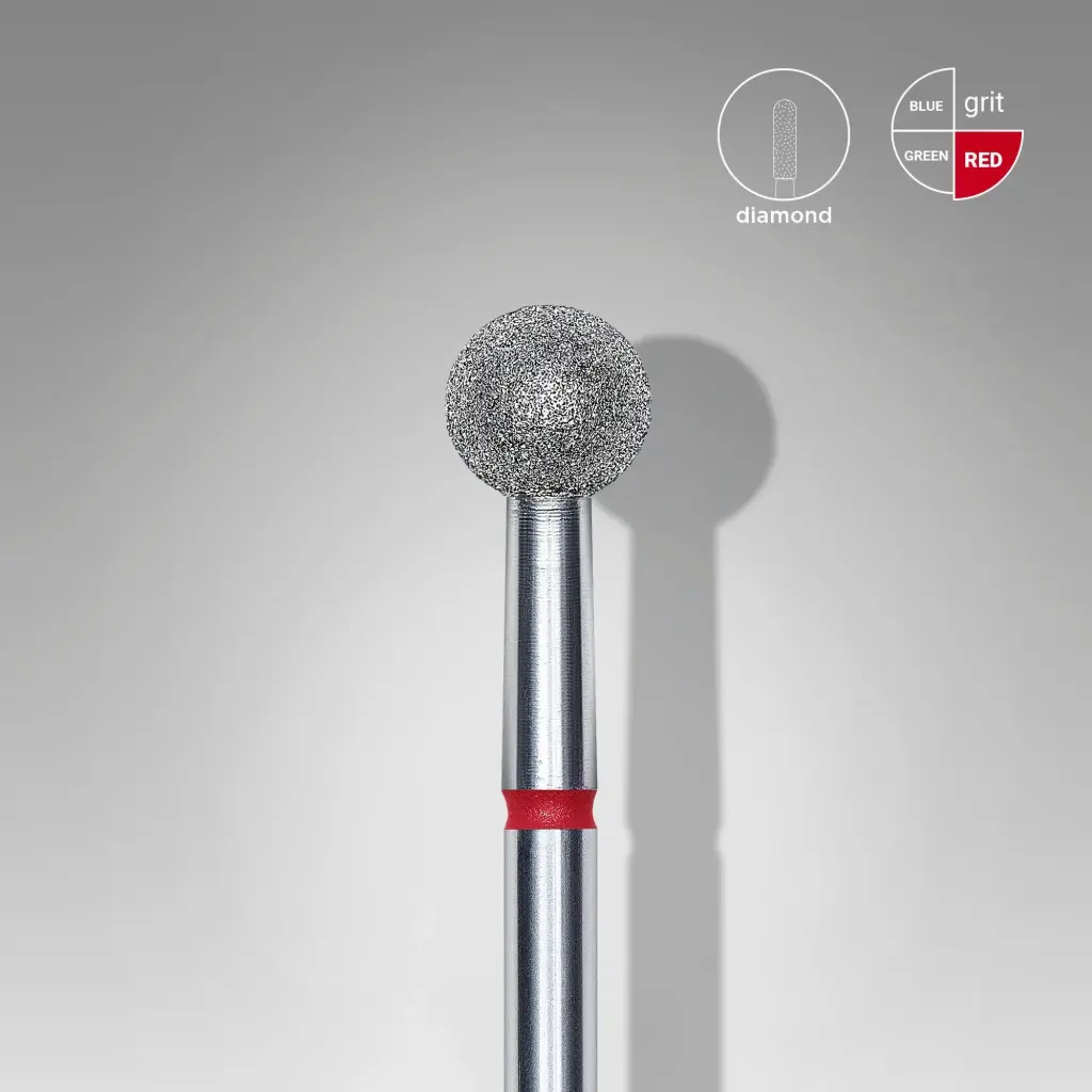 STALEKS EXPERT Fresa de diamantes «Bola» roja, diámetro 5 mm