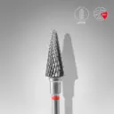 STALEKS EXPERT Fresa de metal duro «Cono» roja, diámetro 6 mm, parte de trabajo 14 mm