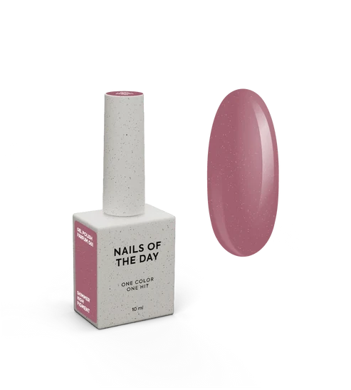 NAILSOFTHEDAY Gel Polish Parfum 061 — tono empolvado oscuro, shimmer, 10 ml