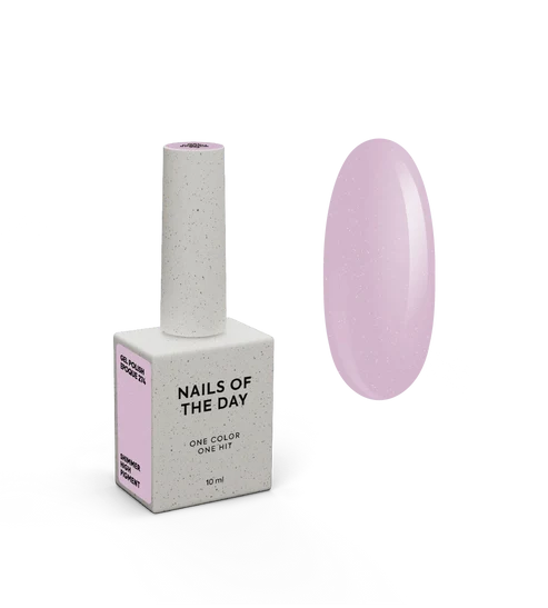 NAILSOFTHEDAY Gel Polish Epoque 274 — powdery mauve gel polish with shimmer and full coverage in one coat, 10 ml