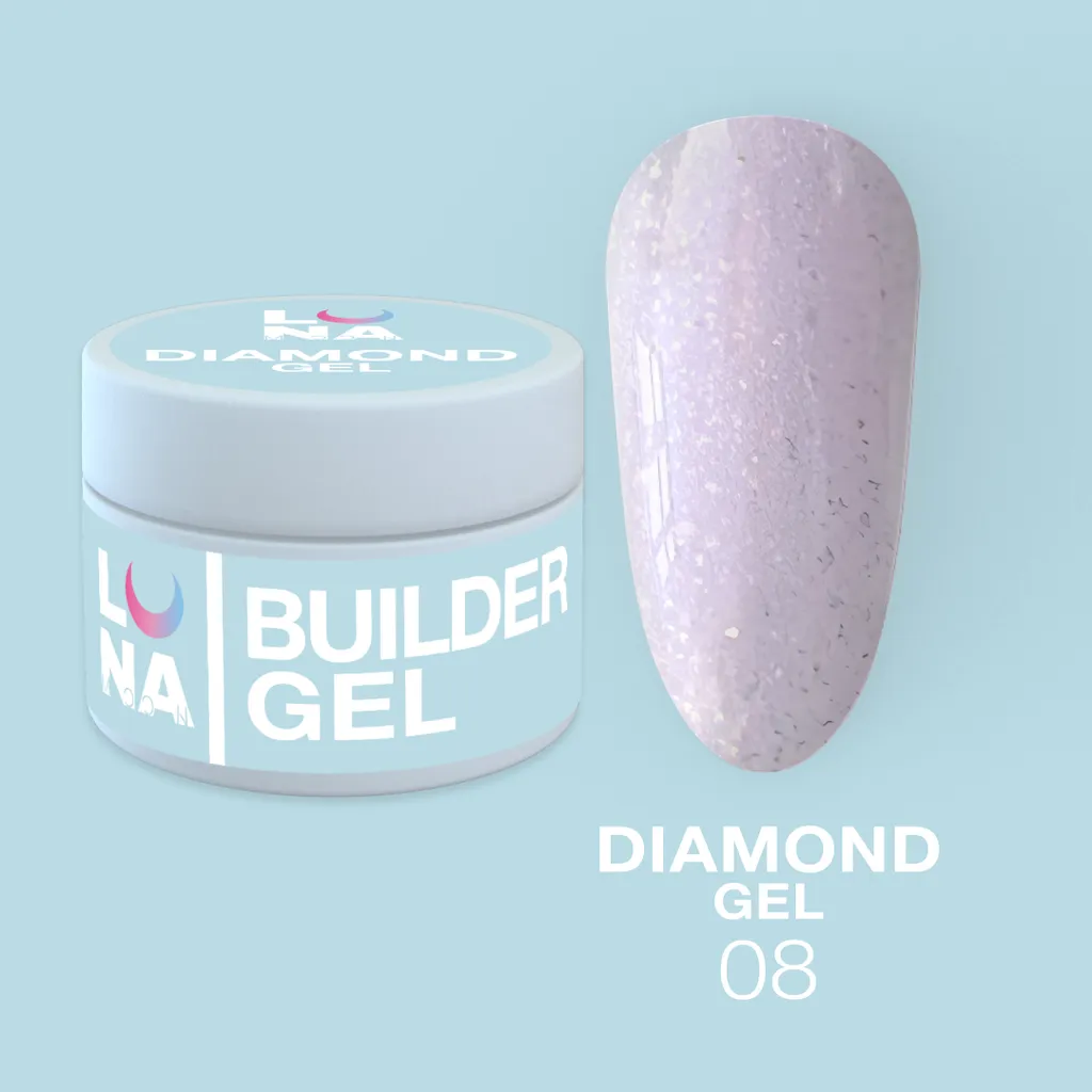 LUNAmoon Diamond Gel nr8, 15 мл