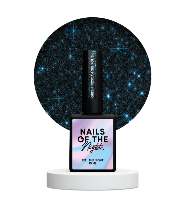 Nails Of The Day Green Mexican gel polish — dark green reflective gel nail polish, 10 ml