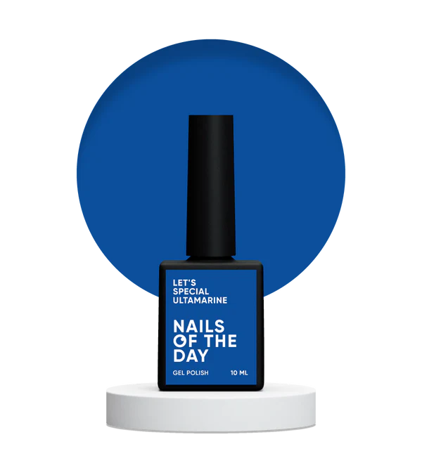 Nails Of The Day Let's special Ultramarine — blue nail gel polish covering one layer, 10 ml