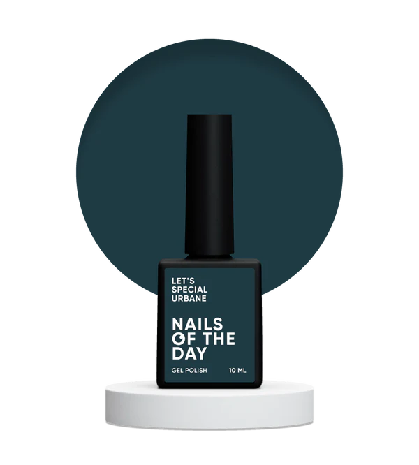 Nails Of The Day Let's special Urbane — gray-green gel nail polish covering one layer, 10 ml 