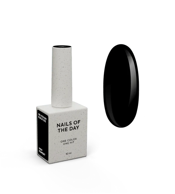 Nails Of The Day  — a special black gel polish overlapping in one layer, 10 ml