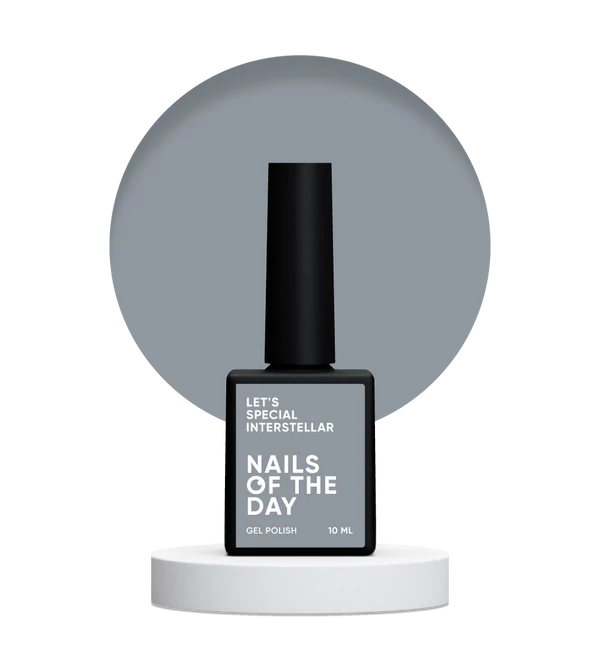 Nails Of The Day Let's special Interstellar — milky gray gel nail polish covering one layer, 10 ml