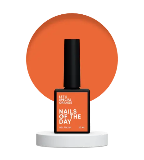 Nails Of The Day Let's special Orange - special orange/carrot gel nail polish overlapping in one layer, 10 ml