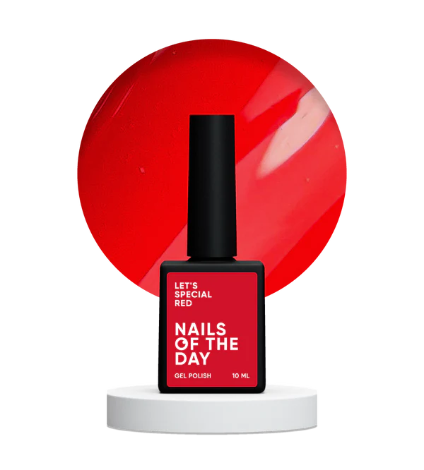 Nails Of The Day Let's special Red — a special red gel polish overlapping in one layer, 10 ml