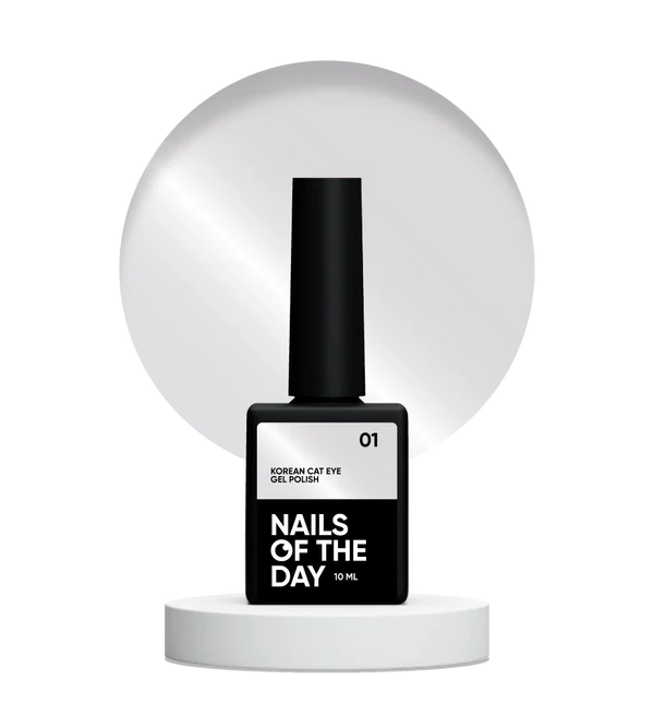 Nails Of The Day Vitrage cat eye 02 — stained red gel polish with a cat's eye, 10 ml