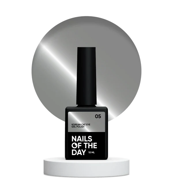 Nails Of The Day Korean cat eye 05 – gray cat eye gel polish, 10 ml