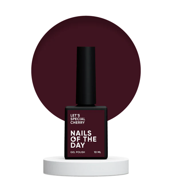 Nails Of The Day Let's special Cherry — silo-cherry gel polish for nails covering in one layer, 10 ml