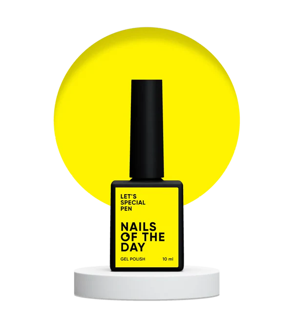 Nails Of The Day Let's special Pen — yellow gel nail polish, 10 ml