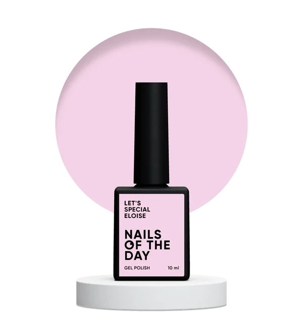 Nails Of The Day Let's special Eloise — cold pink with fine shimmer gel nail polish, 10 ml