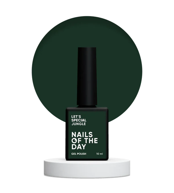 Nails Of The Day Let's Special Jungle - dark green one-coat gel nail polish, 10 ml