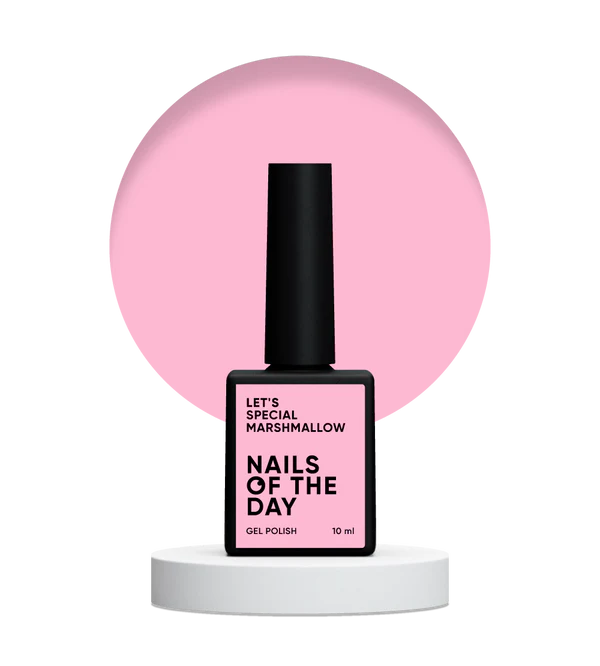 Nails Of The Day Let's special Marshmallow — light pink gel polish for nails covering one layer, 10 ml