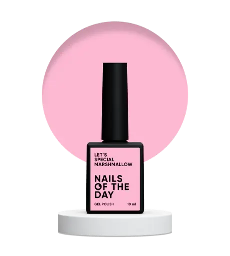 Nails Of The Day Let's special Marshmallow — light pink gel polish for nails covering one layer, 10 ml