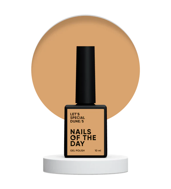 Nails Of The Day Let's special Dune/5 — morning sand of the desert gel nail polish covering one layer, 10 ml