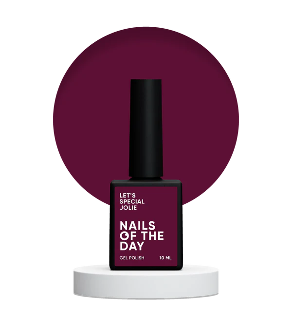 Nails Of The Day Let's special Jolie — marsala gel nail polish covering one layer, 10 ml