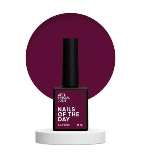 Nails Of The Day Let's special Jolie — marsala gel nail polish covering one layer, 10 ml
