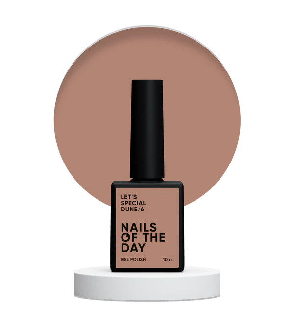 Nails Of The Day Let's special Dune/6 — evening sand of the desert gel nail polish covering one layer, 10 ml