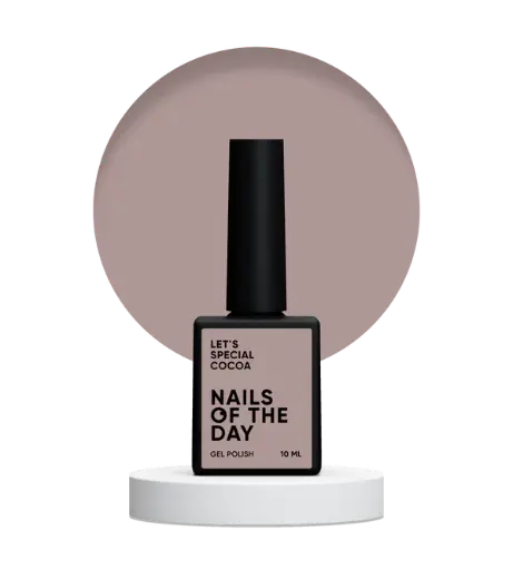 Nails Of The Day Let's special Cocoa - milky-brown nail polish covering one layer, 10 ml