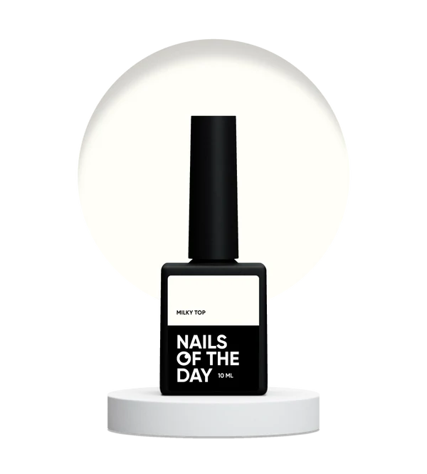 Nails Of The Day Milky top – gentle milky top without a sticky layer for nails, 10 ml