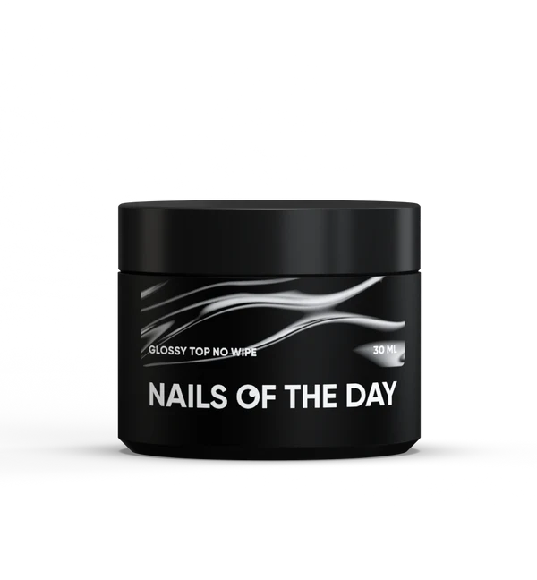 Nails Of The Day Glossy top no wipe – glossy top without a sticky layer and with UV filters, 30 ml
