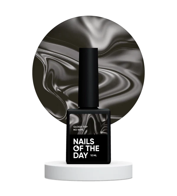 Nails Of The Day Glossy top no wipe - glossy top without a sticky layer and with UV filters, 10 ml