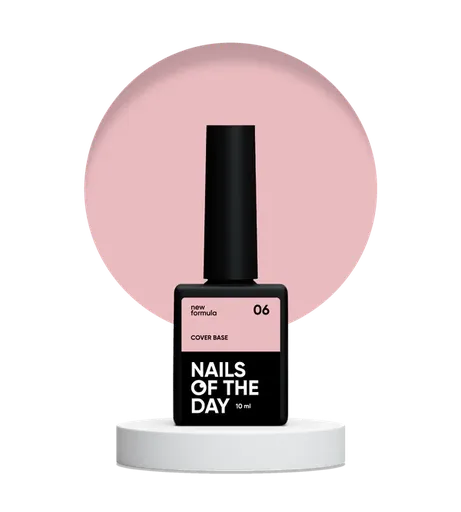 NAILSOFTHEDAY Cover Base NEW Formula 06 — нюдовий персик, 10 мл