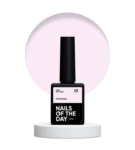 NAILSOFTHEDAY Cover Base NEW Formula 01 — rosa claro, 10 ml
