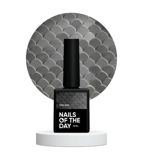 NAILSOFTHEDAY Fiber Base — con fibras de nailon, 10 ml