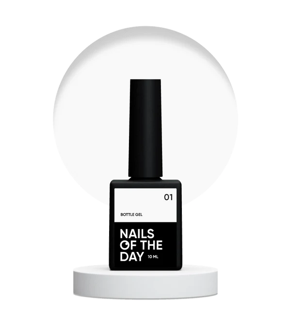 Nails Of The Day Bottle gel 01 – white ultra-strong gel, 10 ml