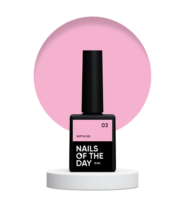 Nails Of The Day Bottle gel 03 – light pink ultra-strong gel, 10 ml