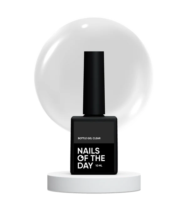 Nails Of The Day Bottle gel clear – transparent ultra-strong gel, 10 ml