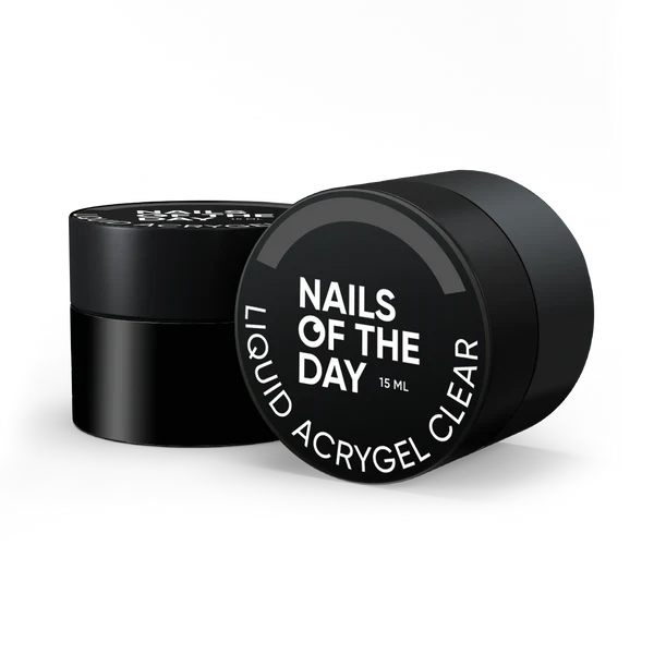 Nails Of The Day Liquid Acrygel clear — transparent liquid acrygel of a new formula for nails, 15 ml