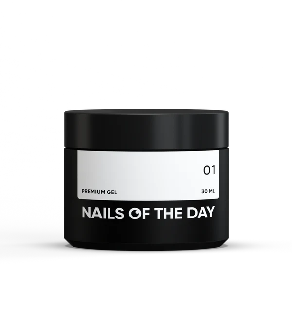 Nails Of The Day Premium gel 01 — milk building gel, 30 ml