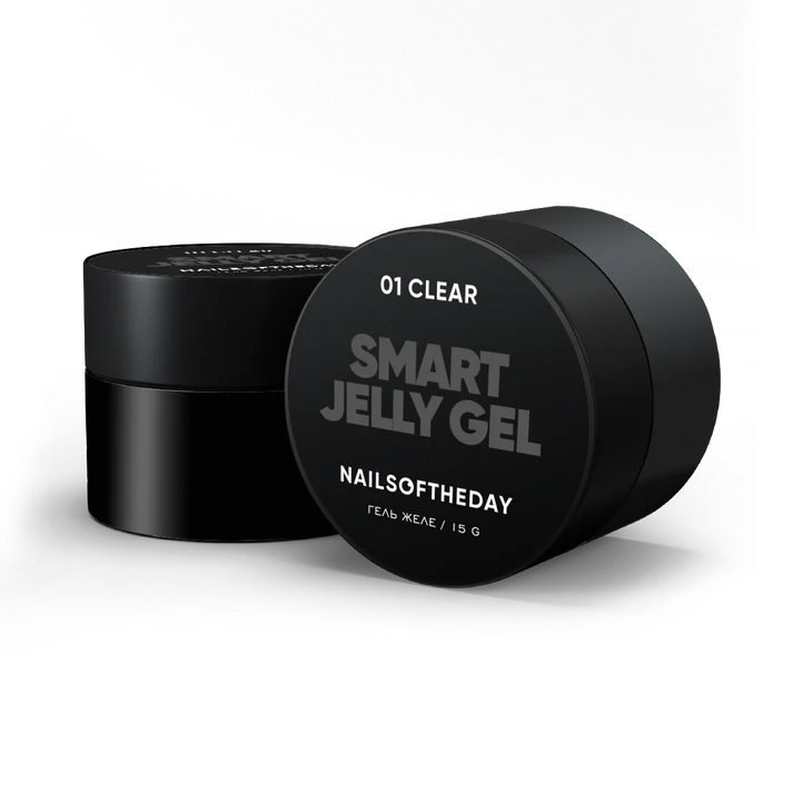 Nails Of The Day Smart Jelly gel 01 — transparent construction gel jelly for nails, 15 gm