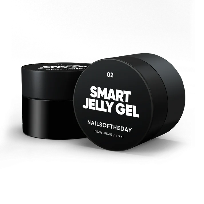 Nails Of The Day Smart Jelly gel 02 — white building gel jelly for nails, 15 gm 