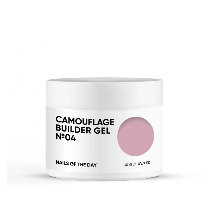 Nails Of The Day Camouflage builder gel 04 — nude camouflage builder gel for nails, 30 g