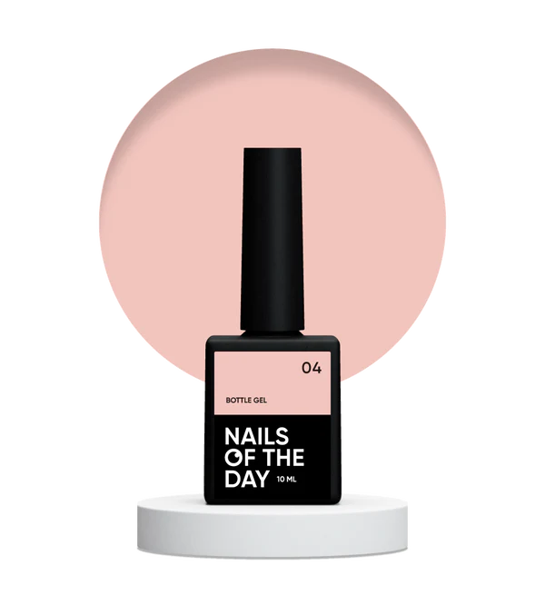 Nails Of The Day Bottle gel 04 – ultra-strong gel (milk-beige), 10 ml