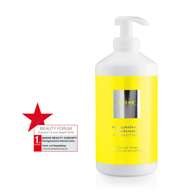 Crema de manos Melones de Miel con aceite de aguacate y factor hidratante (Honigmelone-Handcreme) 500 ml