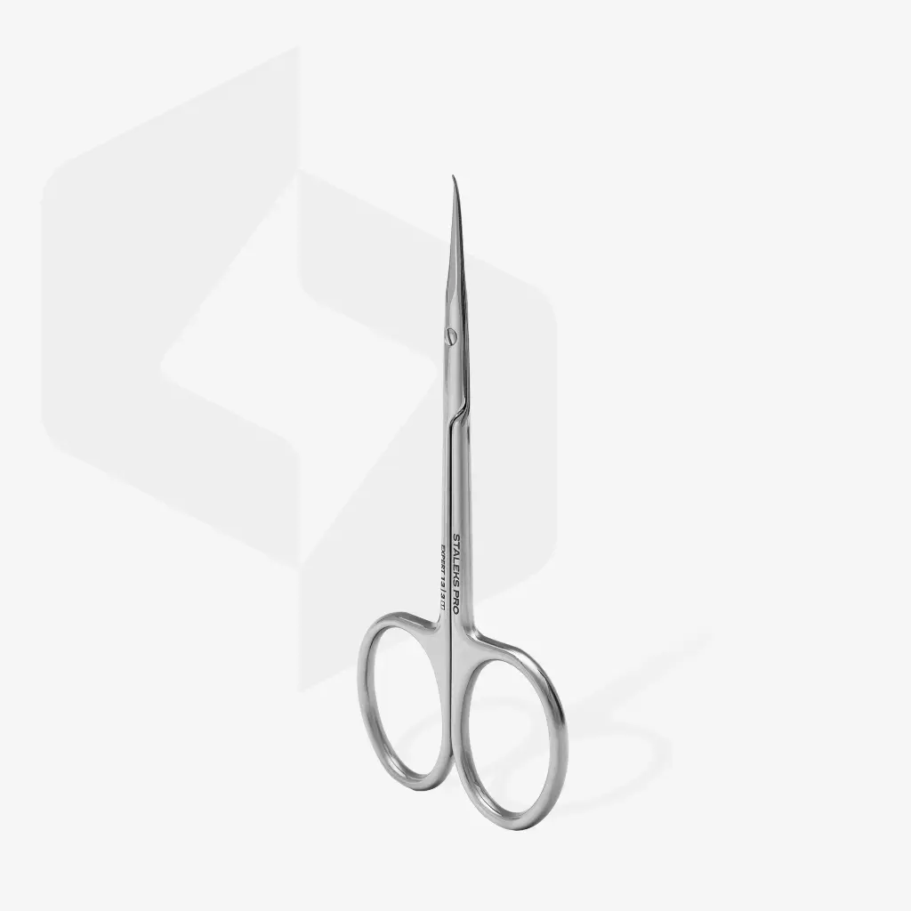 Staleks Professional cuticle scissors with hook for left-handed users EXPERT 13 TYPE 3